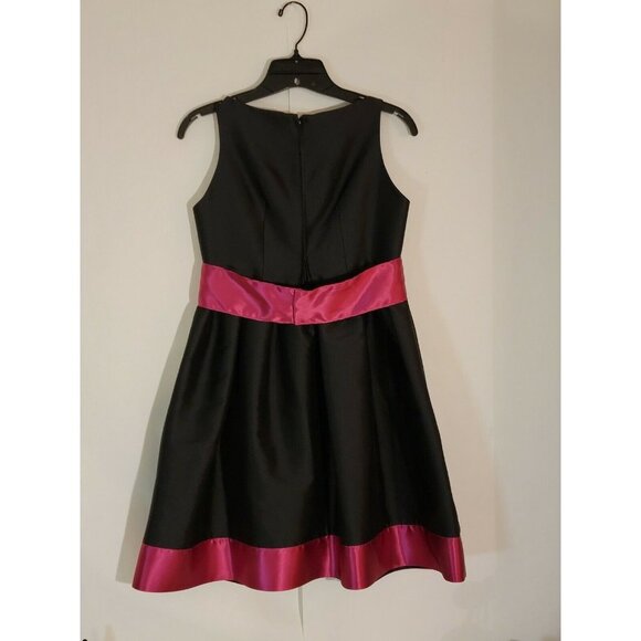 Lisa Perry Black And Pink A Line Cocktail Dress Size 2 - Picture 6 of 6